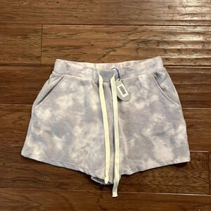 Blank Paige Tie Dyed Fleece Shorts Size S
